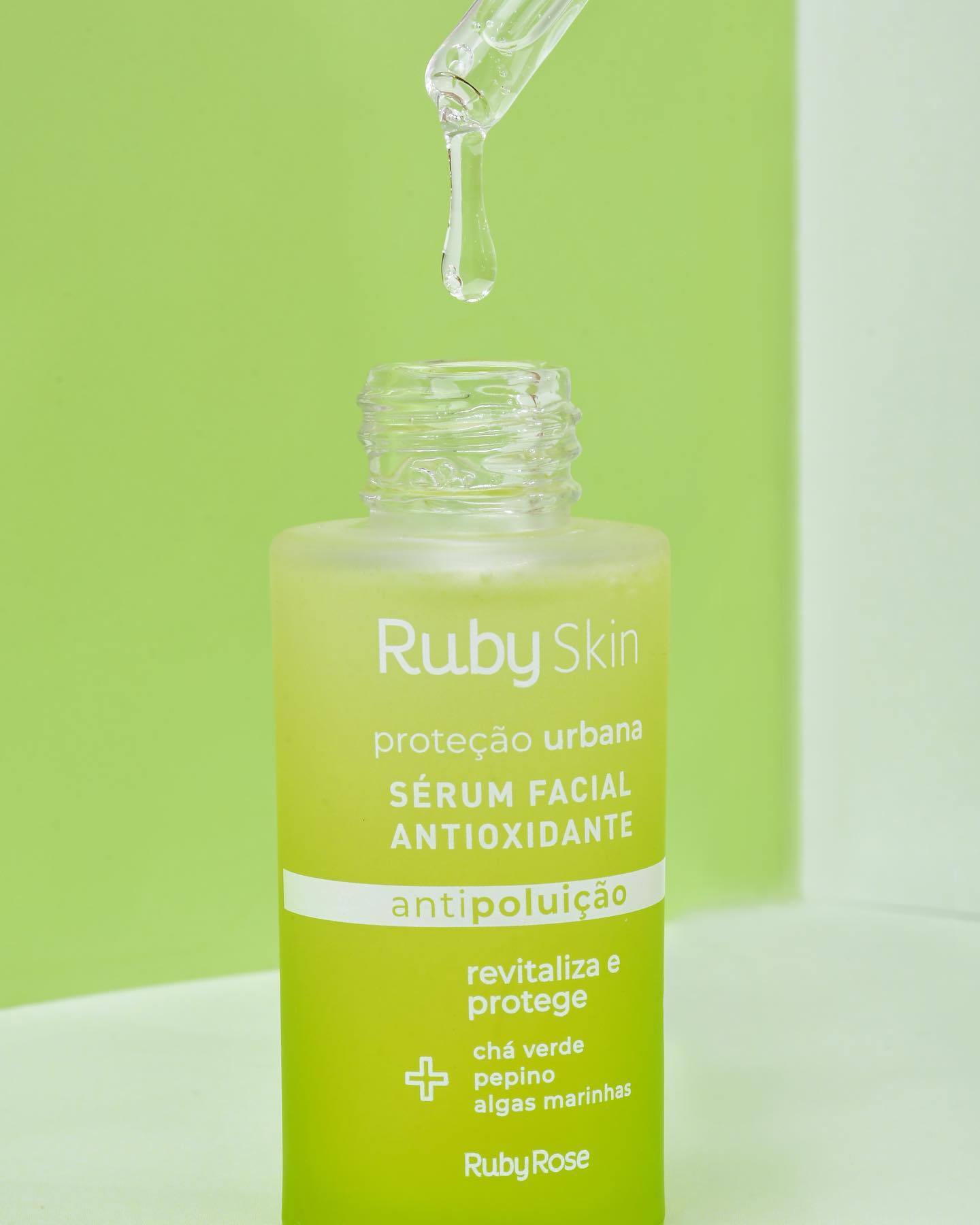 SÉRUM FACIAL ANTIOXIDADE - PROTEÇÃO URBANA - RUBY ROSE - Box da Beleza