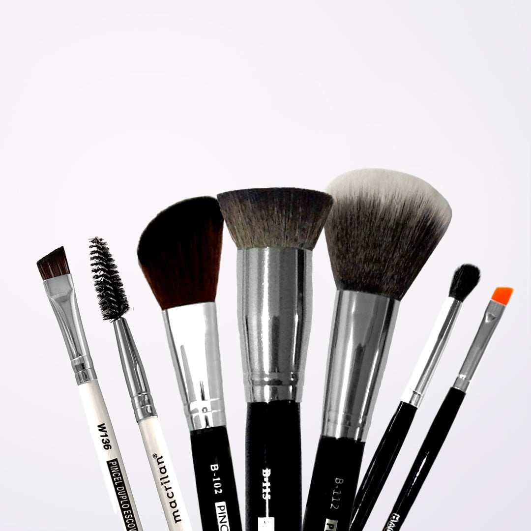 KIT DE PINCÉIS - COMPLETÃO - OLHOS E PELE - MACRILAN (A23, A26, W136, B102, B112, B115)