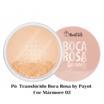 PÓ TRANSLÚCIDO FACIAL SOLTO - COR: MÁRMORE - BOCA ROSA