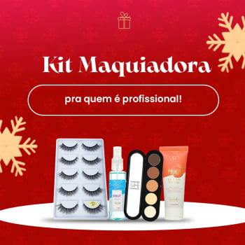 KIT MAQUIADOR (SEALER DEISY PEROZZO + PALETA T05 ATELIER + PRIMER MINHA PELE PÊSSEGO + CÍLIOS X08)
