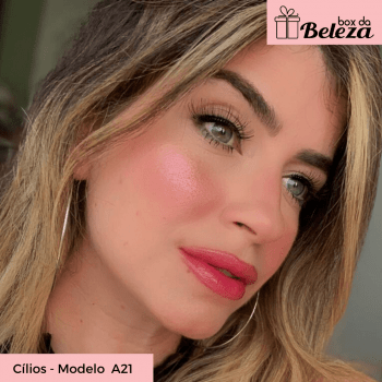 CARTELA CÍLIOS POSTIÇOS 5 PARES - MODELO A21