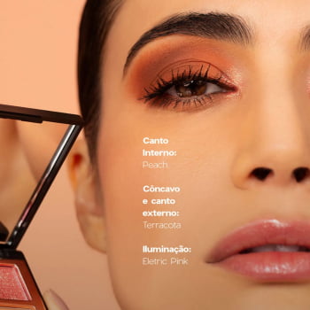 PALETA DE SOMBRA - 4 EYESHADOW PALETTE - COR: POWER GLOW - OCEANE EDITION
